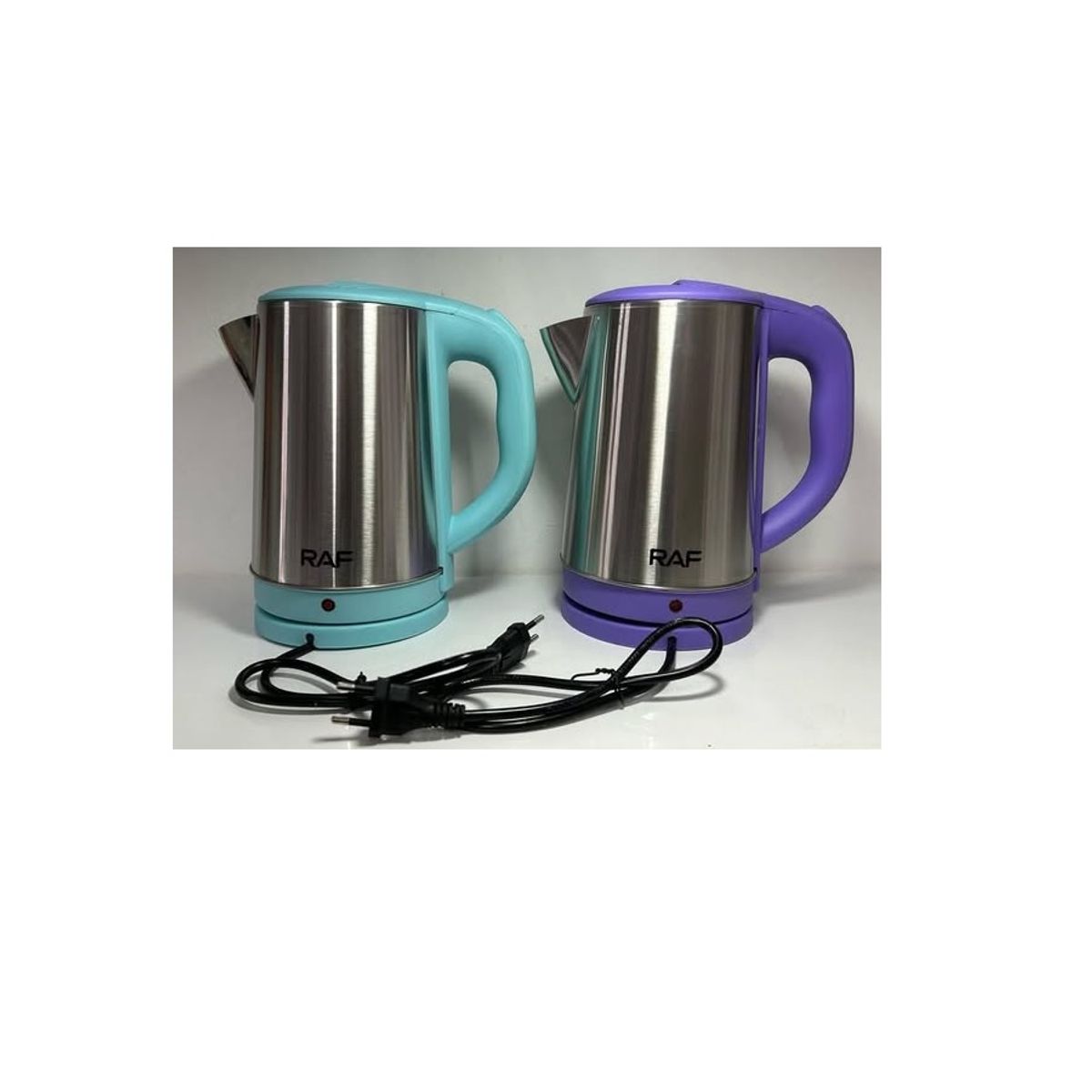 RAFF - Hervidor De Agua Eléctrico De Acero Inoxidable  2000 W CELESTE