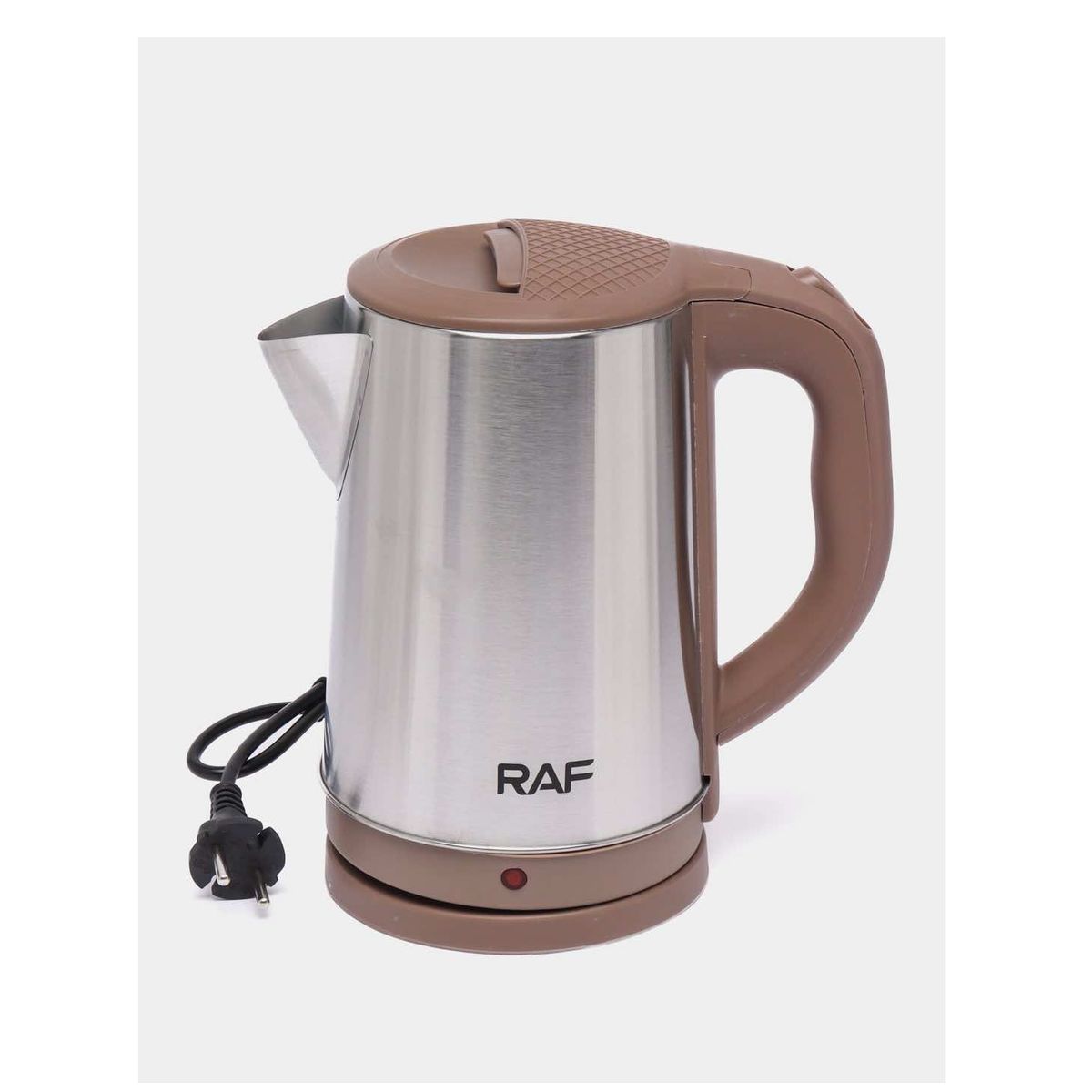RAFF - Hervidor De Agua Eléctrico De Acero Inoxidable Con Apagado MARRON