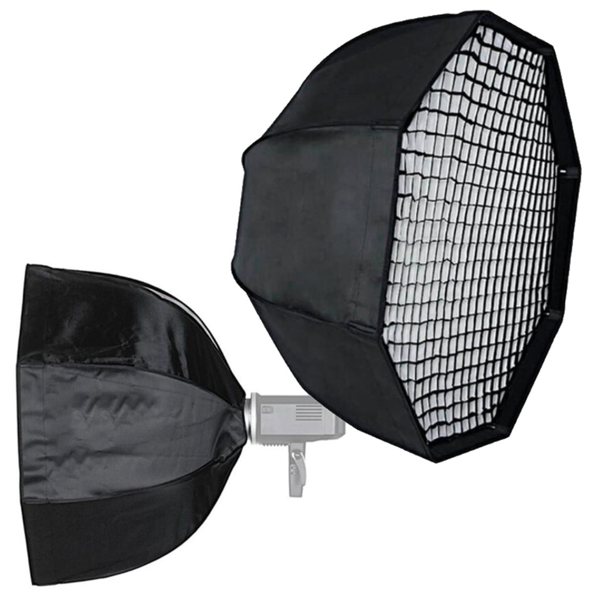 Softbox octagonal 95cm Montura Bowens + Rejilla Grilla Flash Estudio, marca GENERICO - Foto 2
