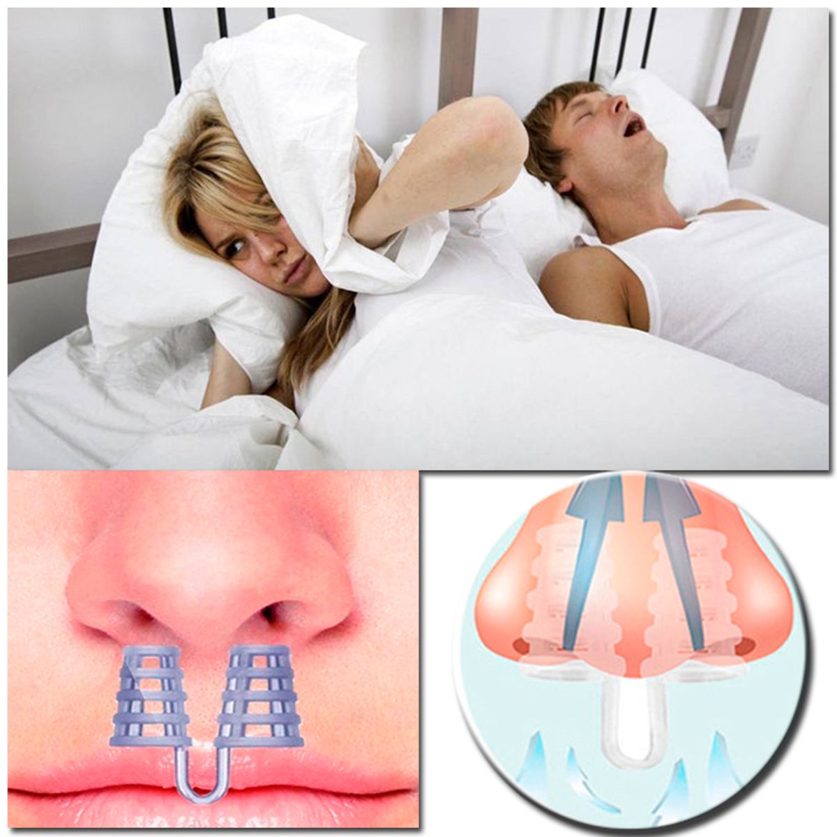 GENERICO - Clip Antironquidos Para evitar Roncar y Dormir sin problemas - 4 Unidades