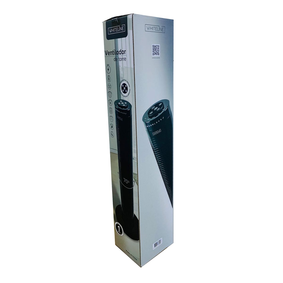 WHITELINE - Ventilador de Torre YF-T03214 45W con Control +Hervidor