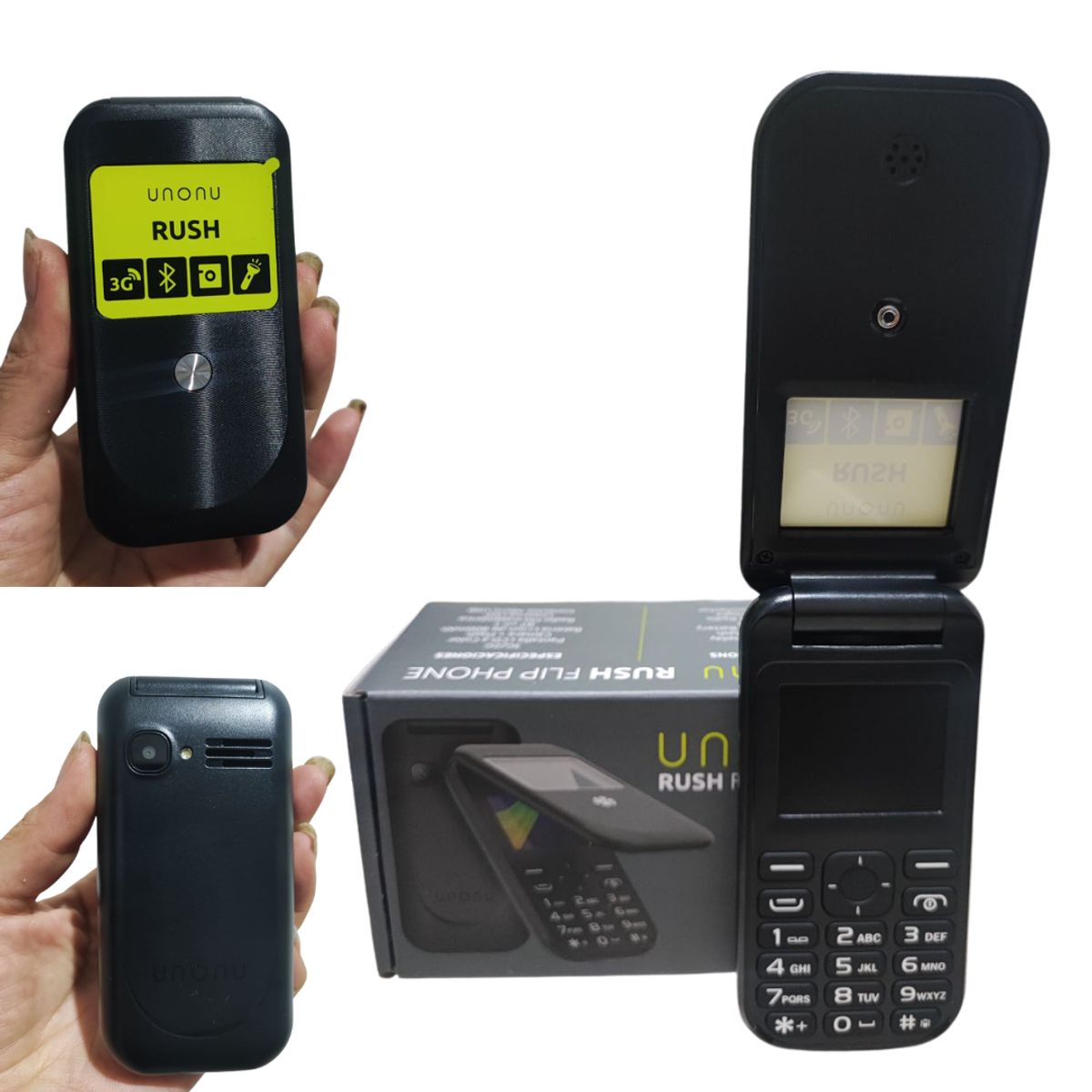 UNONU - Celular Flip phone 3g Unonu Rush