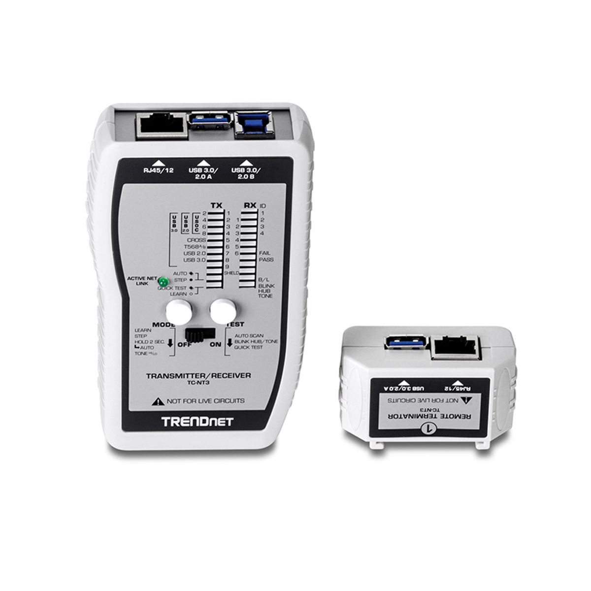 TRENDNET - Probador De Cable De Red Trendnet Tc-Nt3 Dvi/Usb - Herramienta Esencial Para Diagnósticos