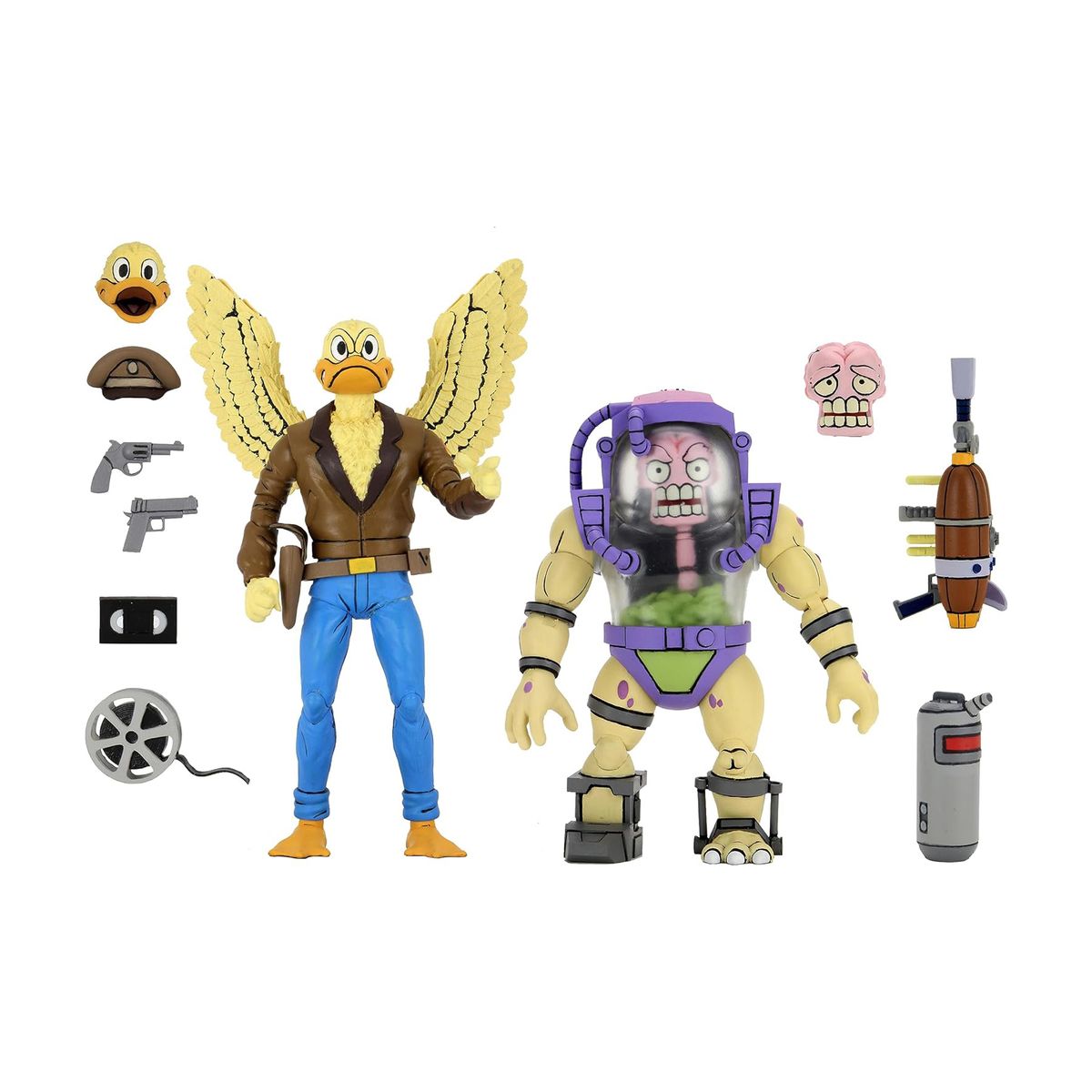 NECA - Teenage Mutant Ninja Turtles (Cartoon) - Ace Duck y Mutagen man 2 pack (Figura de 7")