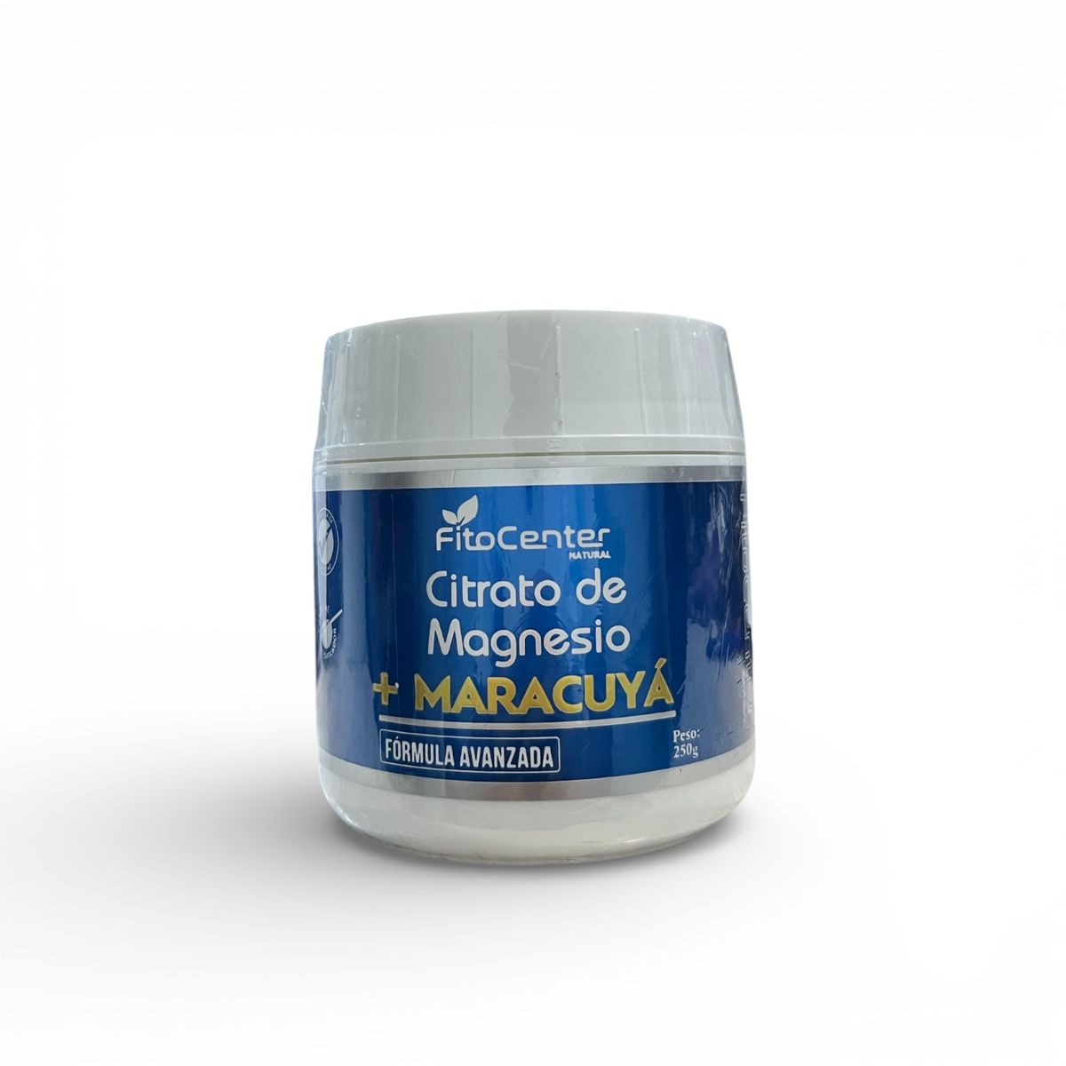 GENERICO - Citrato de Magnesio Sabor Maracuyá 250 g Fitocenter – Suplemento Mineral en Polvo