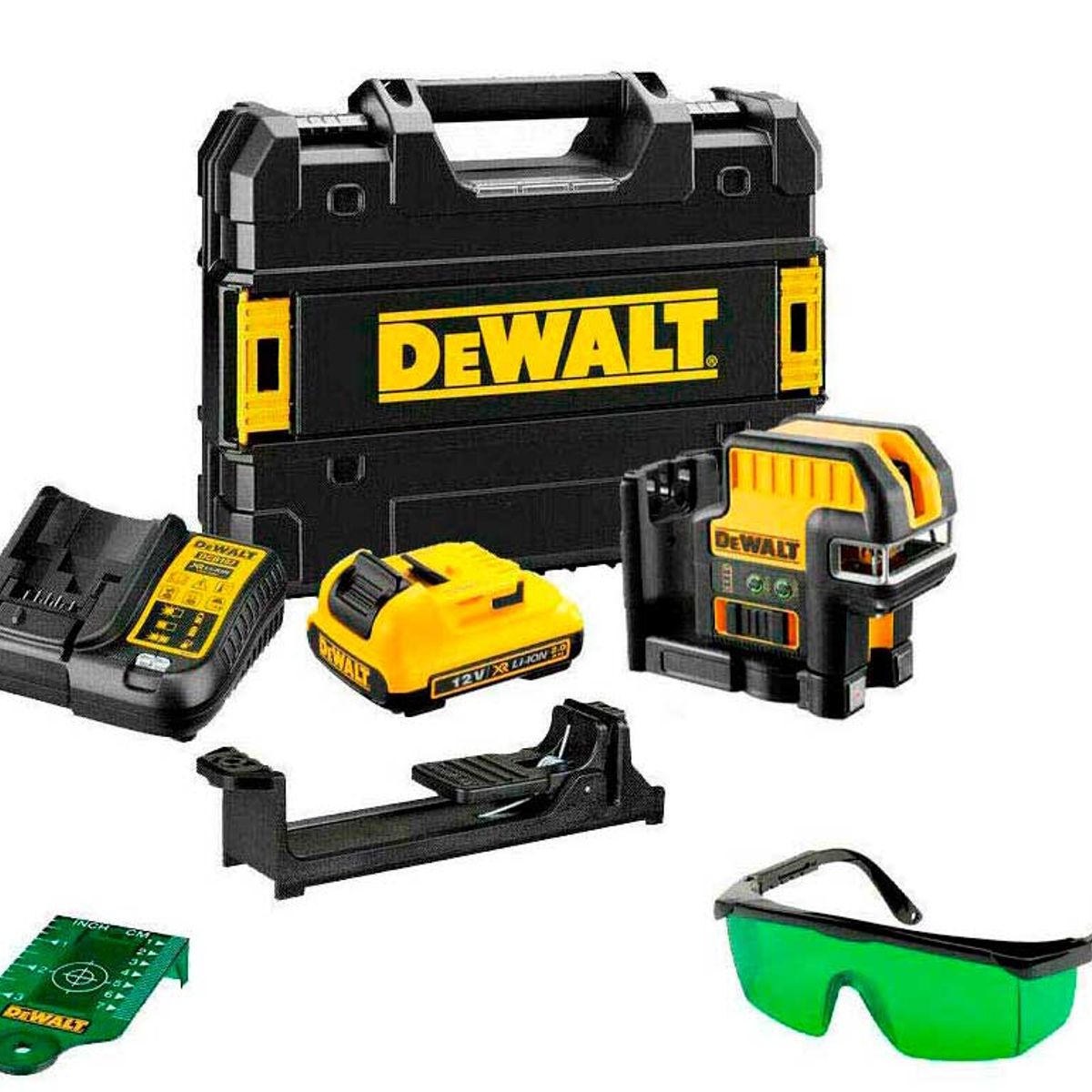 DEWALT - Nivel Láser en Cruz Verde 12V 20 Metros DCE0822D1G-QW Dewalt