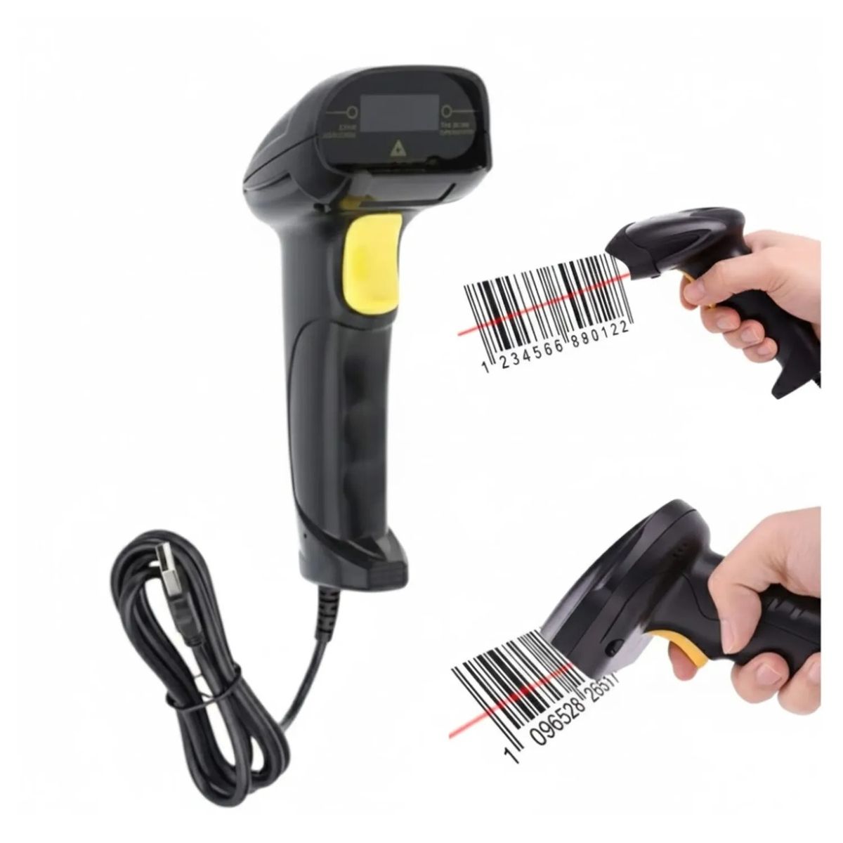 OEM - Lector de Código de Barras Alámbrico Ergonómico para Inventario y Comercio
