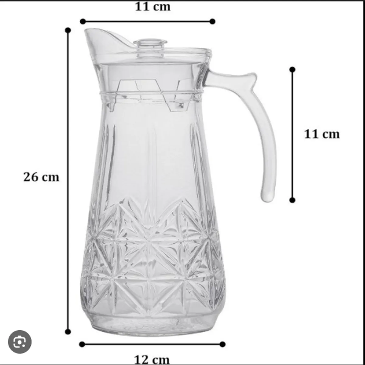 Juego de Jarra de Vidrio y Vasos con diseños, marca GENERICO - Foto 2