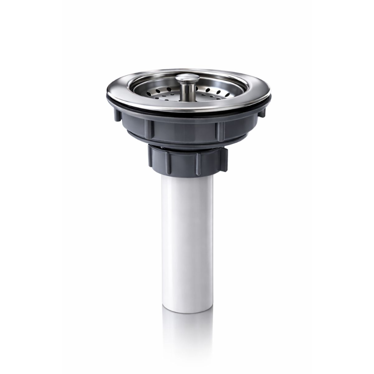 APACHE - Desague canastilla cromado PVC 4 para lavadero APACHE