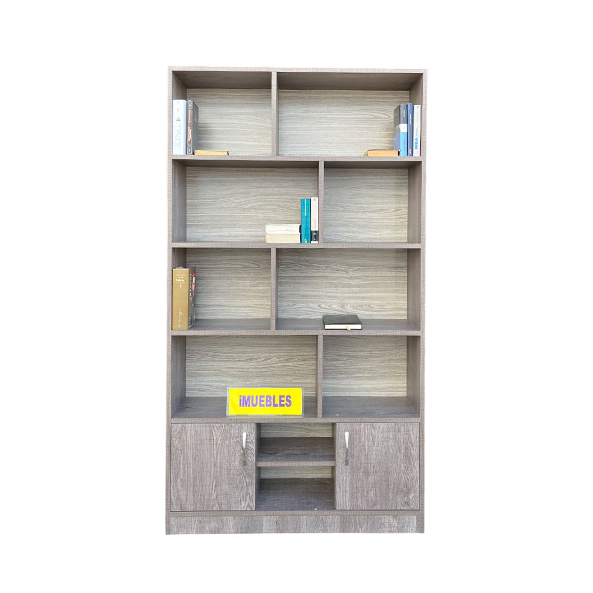 TEMEL - Estante De Melamina de 1 Metro color Macchiato - TEMEL