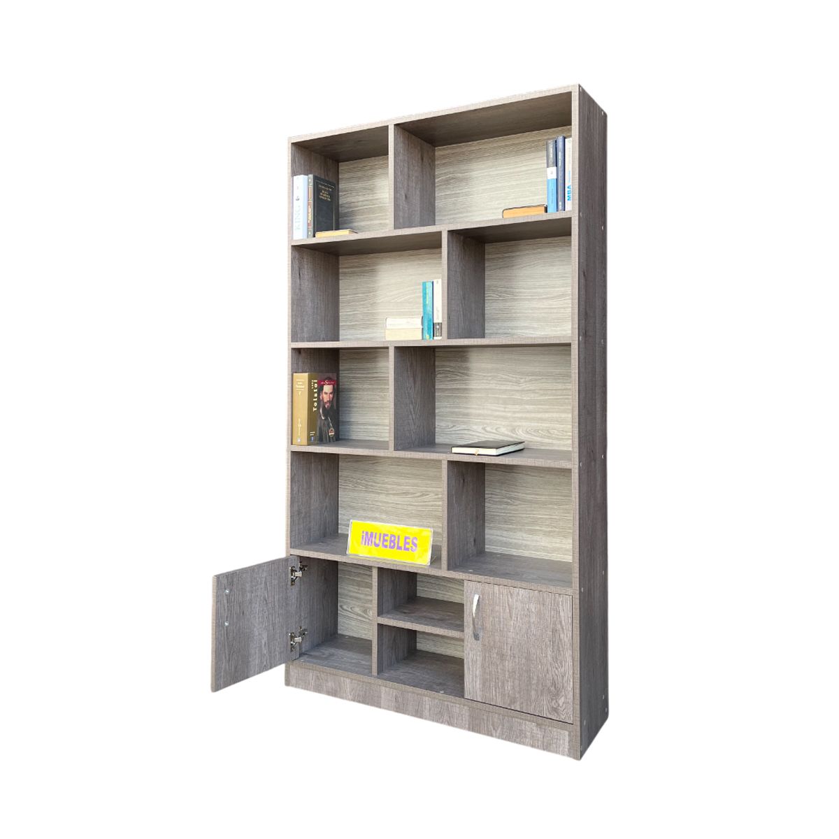 TEMEL - Estante De Melamina de 1 Metro color Macchiato - TEMEL