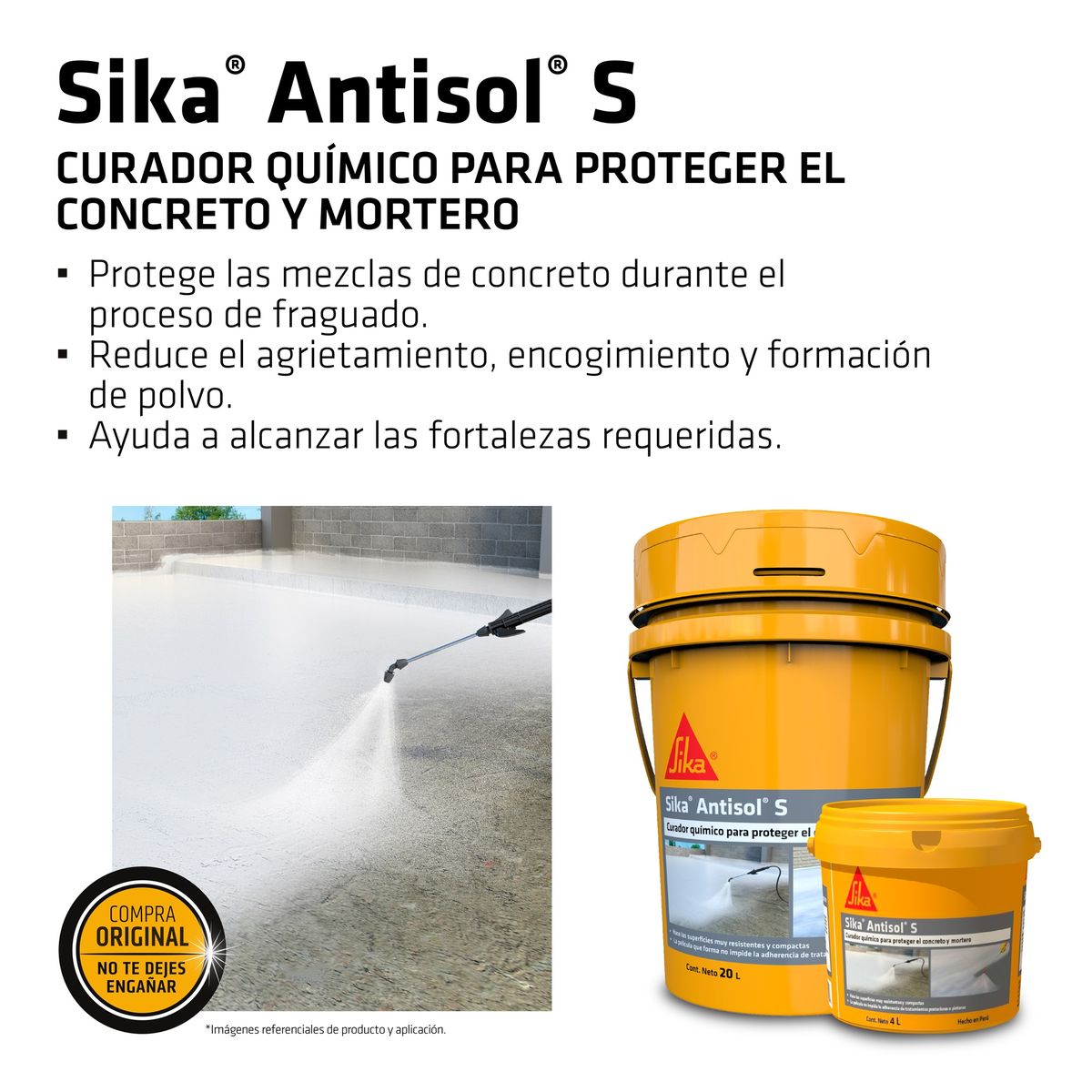 SIKA - Curador químico para concreto Sikacem Antisol S 20L