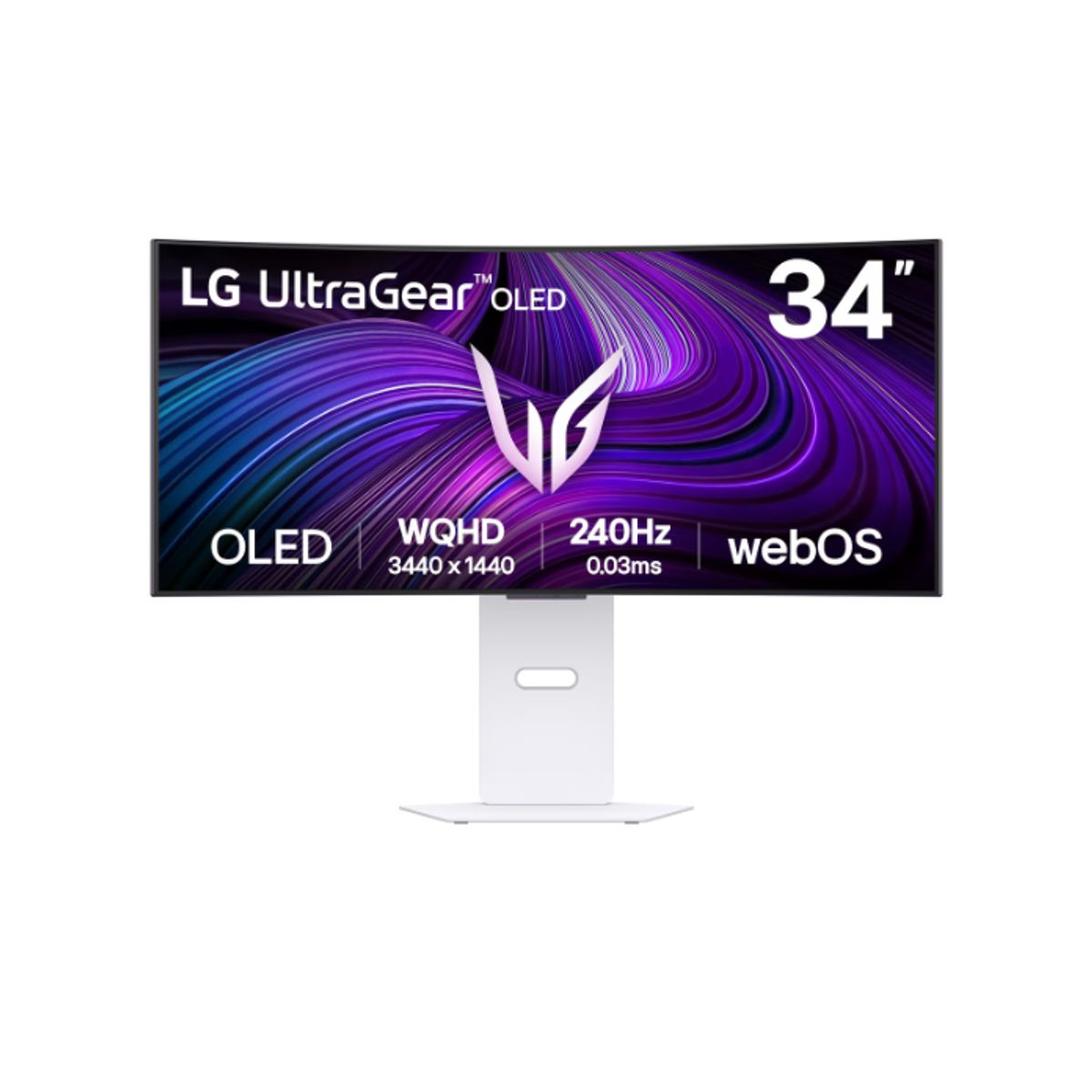 LG - Monitor curvo inteligente para juegos LG UltraGear™ OLED WQHD de 34 pulgadas y 240 Hz