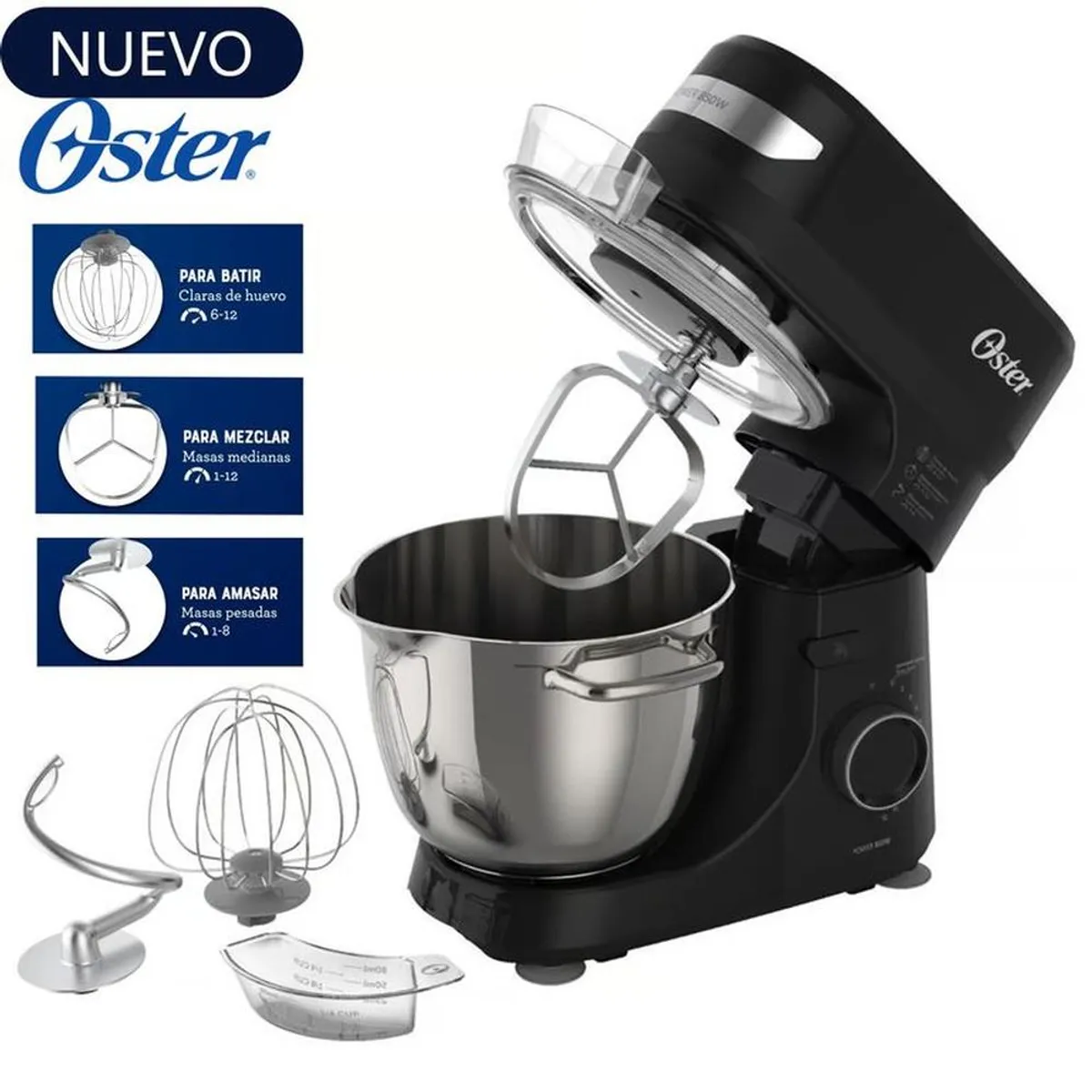 OSTER - Batidora planetaria 4L 12 velocidades 850W FPSTSMPL2B
