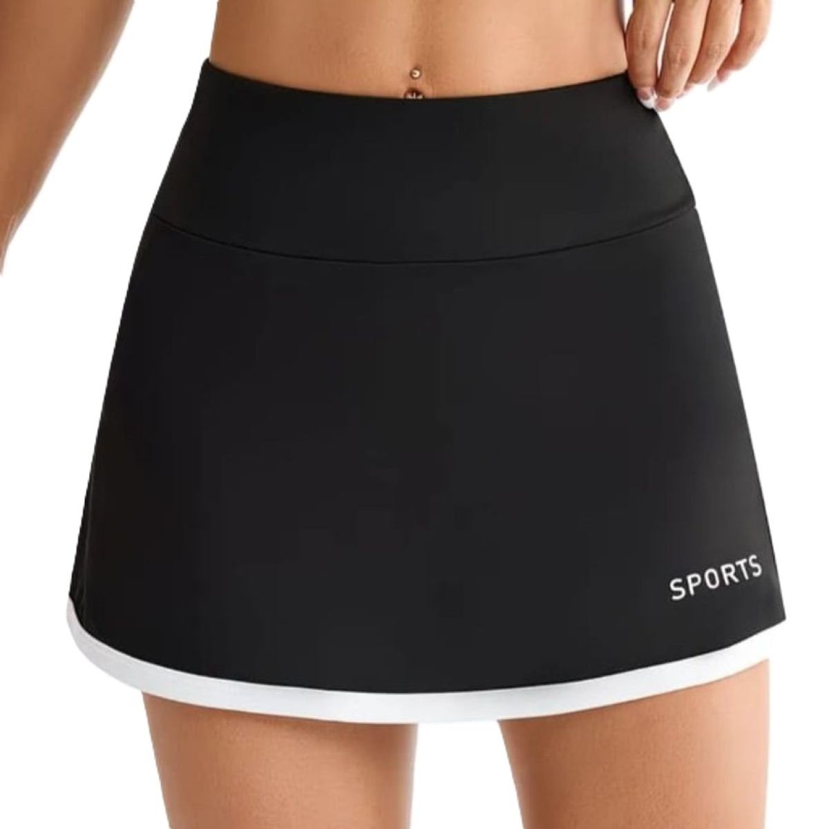 EPAUS - Falda Short Deportivo Mujer con Bolsillo Lateral