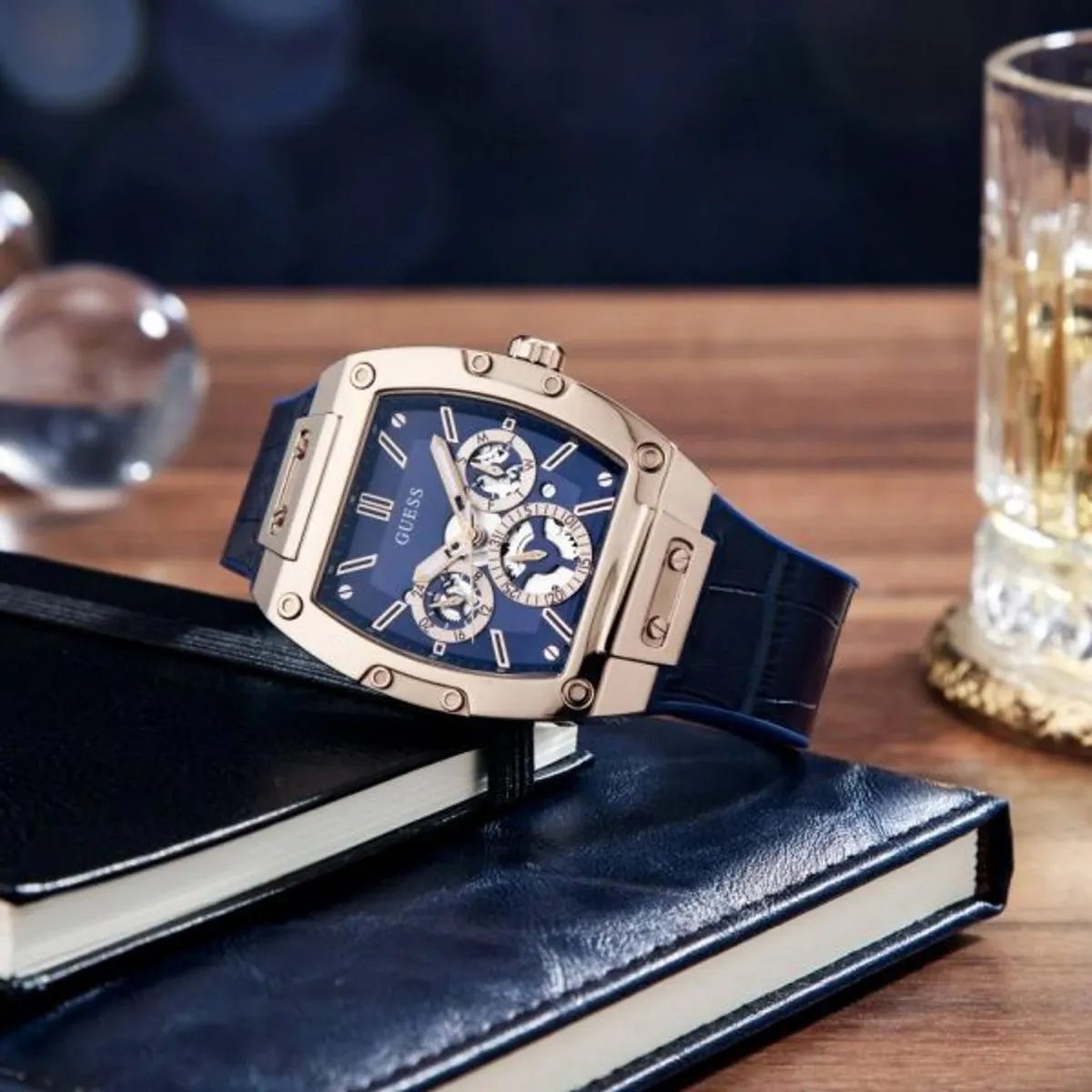 GUESS - Reloj Azul Phoenix para Hombre