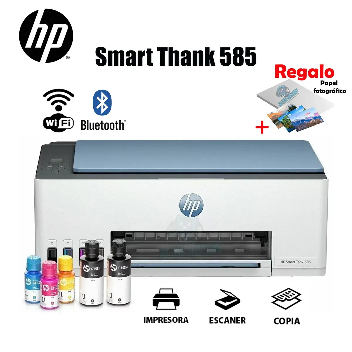 HP - IMPRESORA MULTIFUNCIONAL HP SMART TANK 585 - WIFI