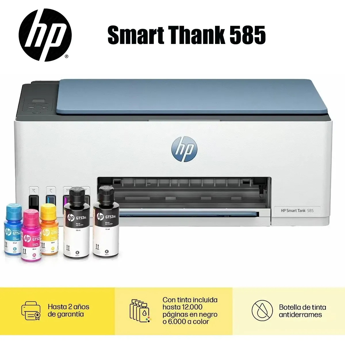 HP - IMPRESORA MULTIFUNCIONAL HP SMART TANK 585 - WIFI