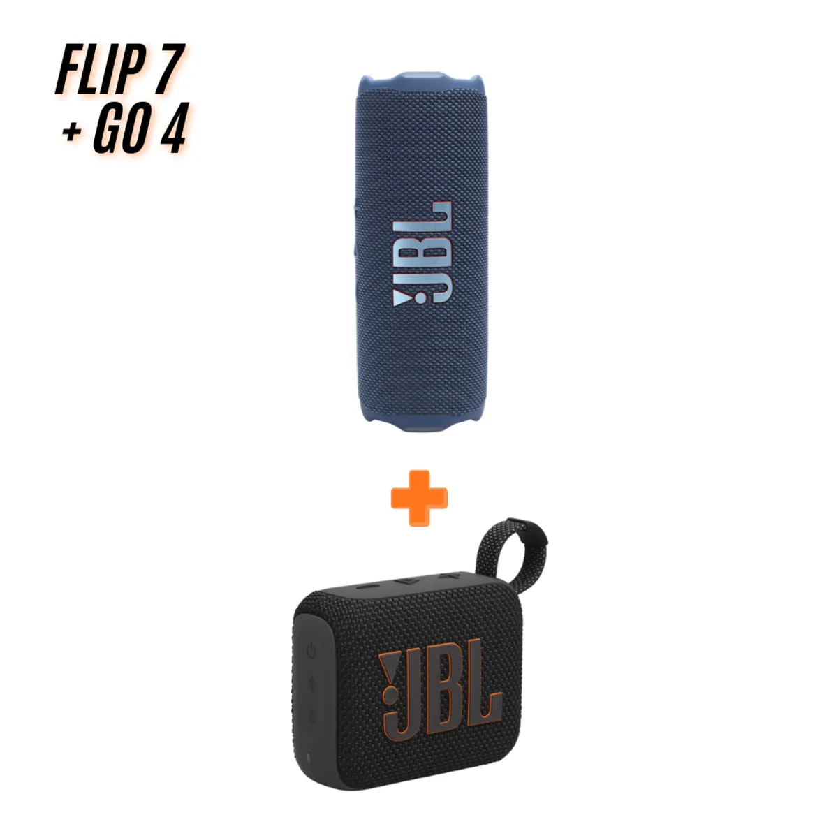 JBL - Super Pack de Audio JBL Flip 7 hasta 16 hras BL + JBL Go4 IP67 BK