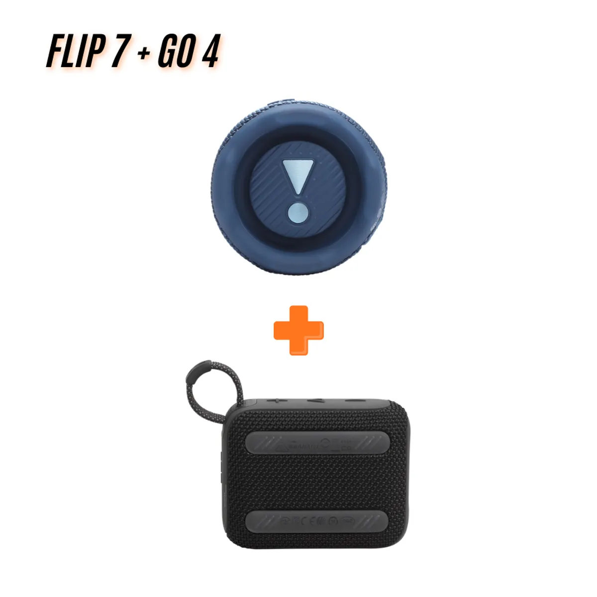 JBL - Super Pack de Audio JBL Flip 7 hasta 16 hras BL + JBL Go4 IP67 BK