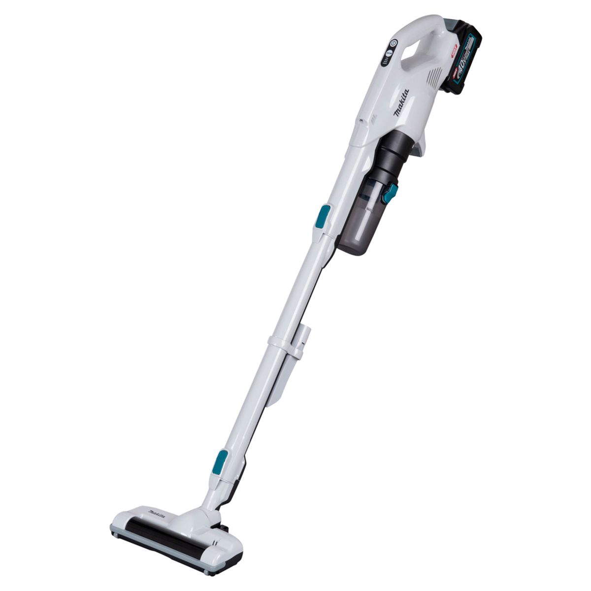 MAKITA - Aspiradora Bastón Blanca Makita XGT 40V + B. + C. CL004GD101