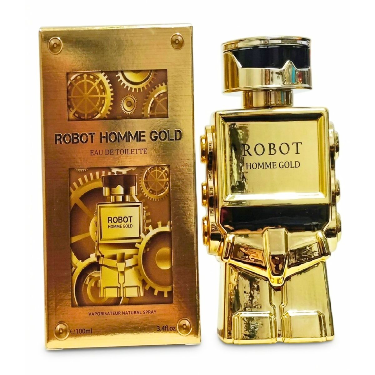 GENERICO - Perfume Masculino 100ml Robot Gold  Aroma Dulce Intenso