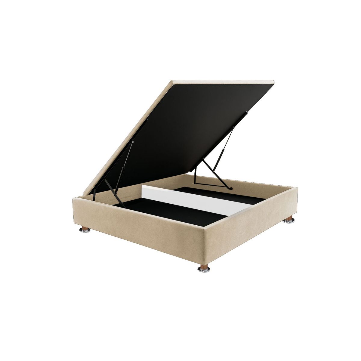 MUEBLES MACRUMO - Box Espacio Reforzado 2 Plz Color Person.+Cabecera Serena+2 almohadas