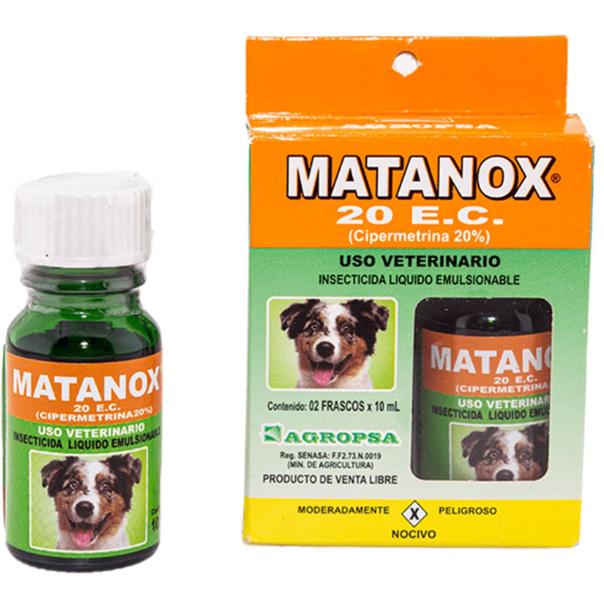 Matanox 20 E.C. (Cipermetrina 20%) – Uso Veterinario, marca GENERICO - Foto Principal