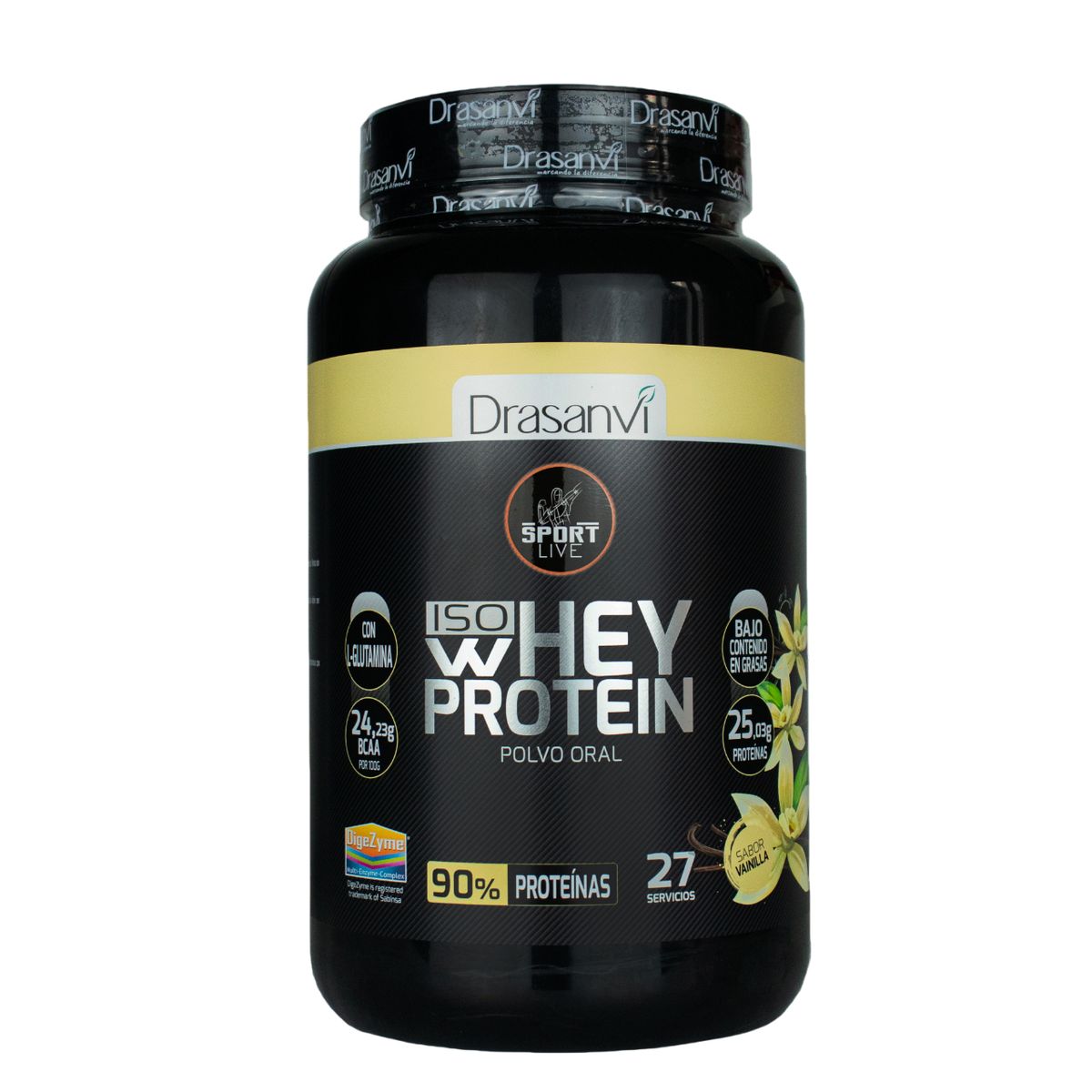DRASANVI - Iso Whey Protein Sabor Vainilla x 800 gr