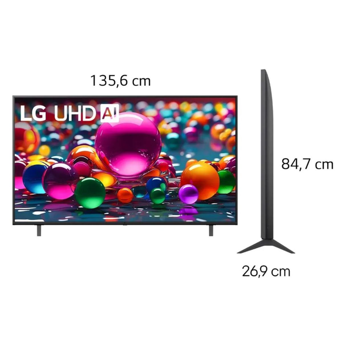 LG - Televisor LG 60 Smart UHD 4K Thinq Ai 60UA8050PSA + Soundbar HW B450