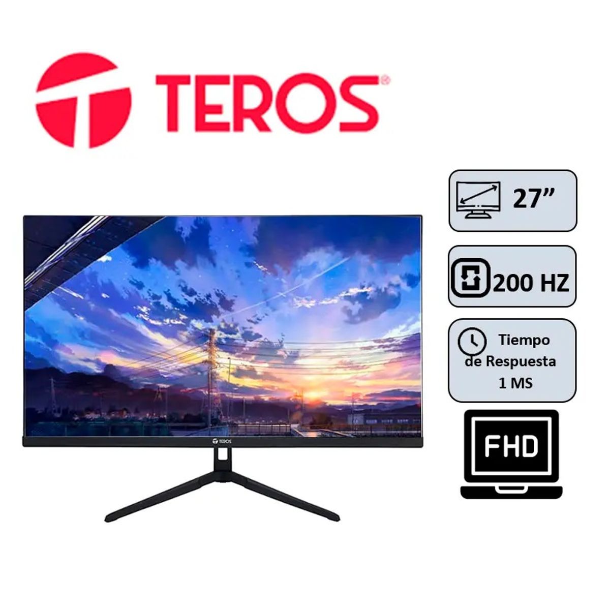 TEROS - MONITOR TEROS TE-2786G 27 200HZ 1MS IPSFHDHDMI