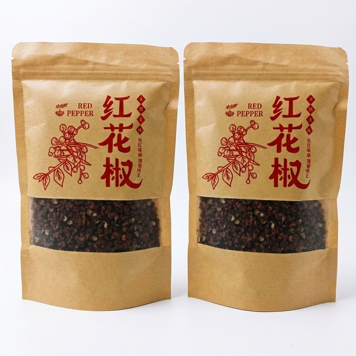 GENERICO - Pack 2 unidades Pimienta de Sichuan Roja Premium 100g - Especia China Auténtica