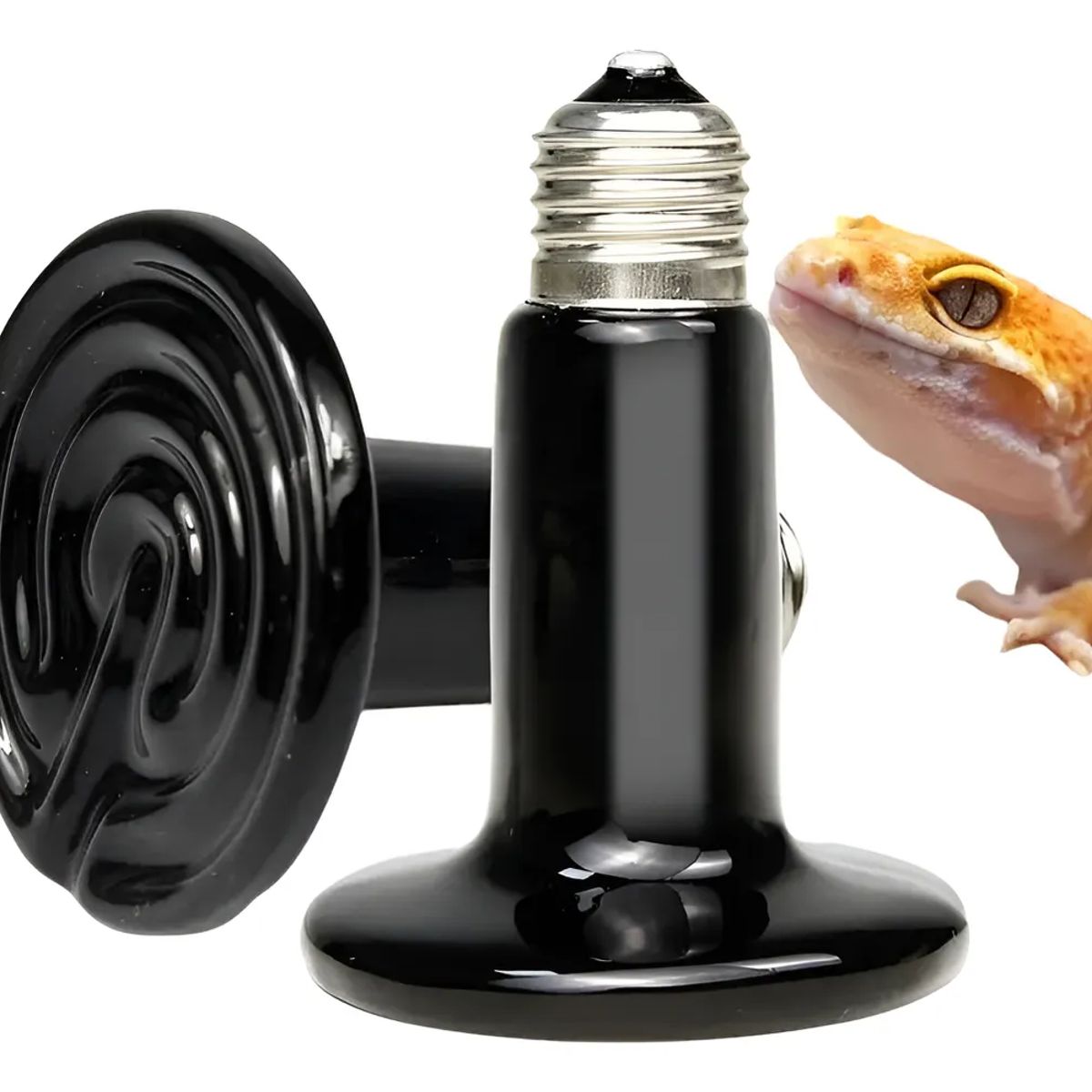 GENERICO - FOCO CERÁMICO DE CALOR 200W E27 REPTILES PARA INCUBADORA PACK X6