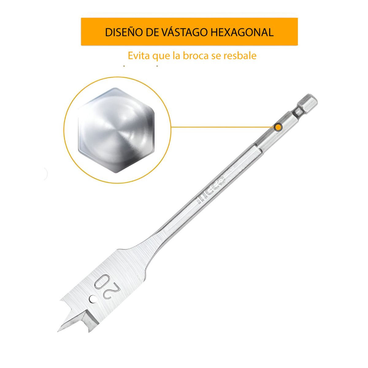 INGCO TOOLS - SET 12 BROCAS PLANAS PARA MADERA INGCO AKDL1206