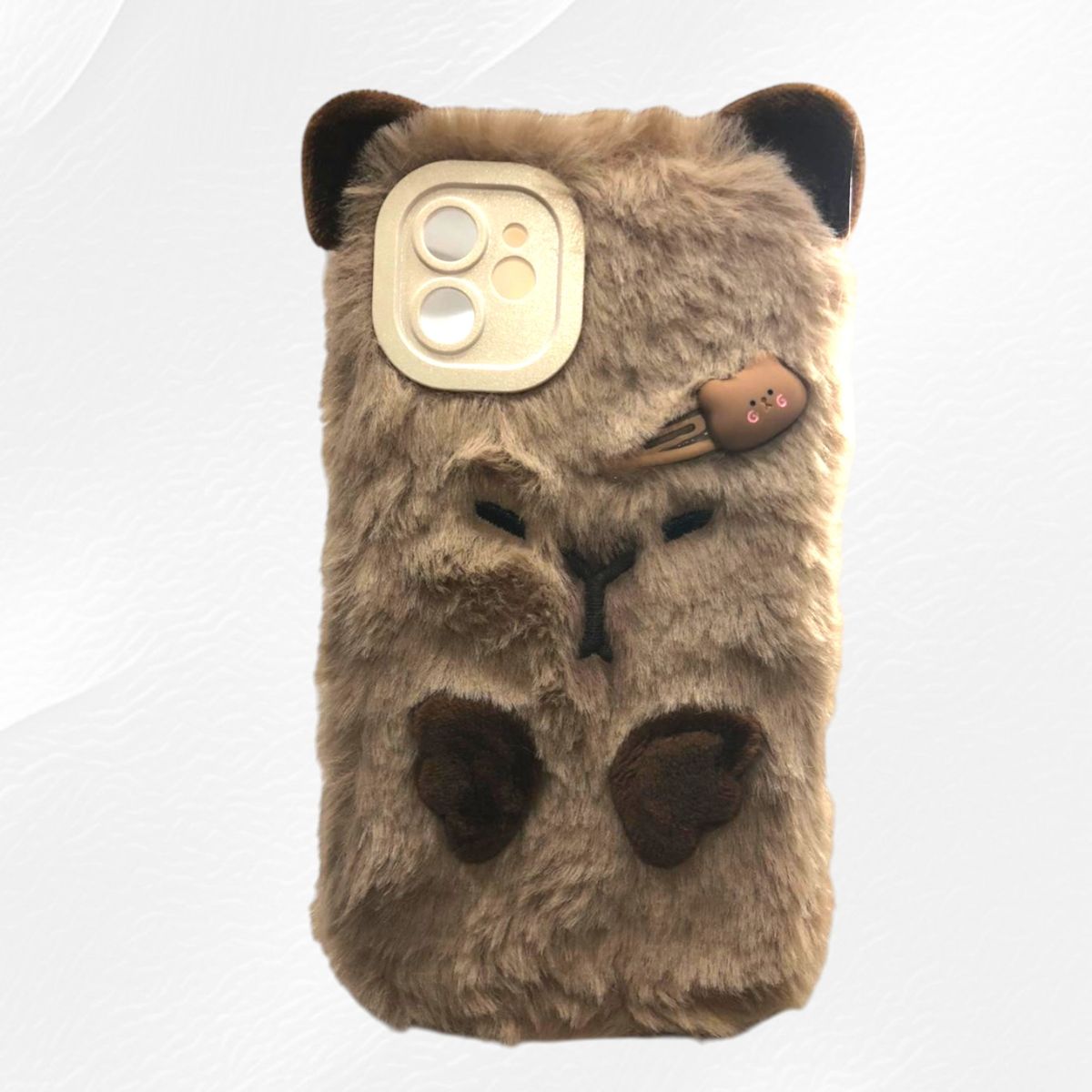 GENERICO - CASE IPHONE 11 CAPIBARA FORRO PELUCHE