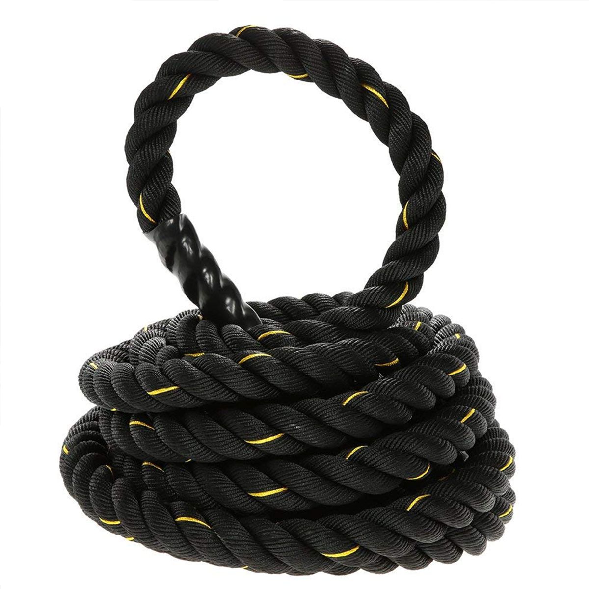 Soga Para Crossfit Battle Rope 12 Mt Gruesa 50 Mm Diametro Negro Con ...