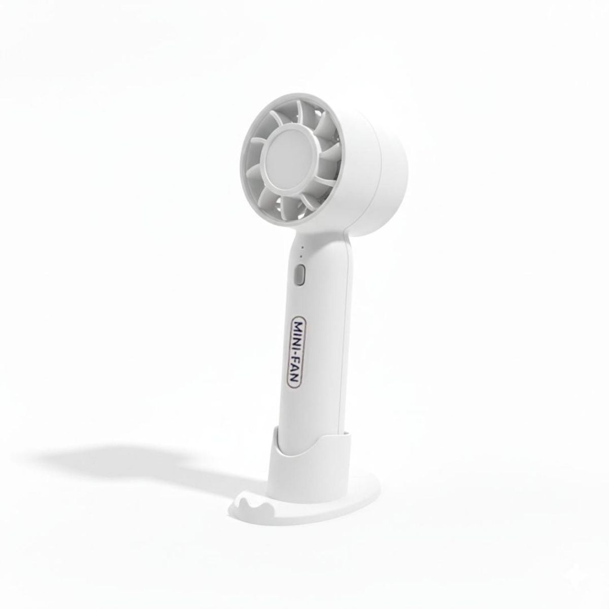 GENERICO - Ventilador de Mano Portátil T-10 Recargable 2 en 1 con Soporte Para Celular - Blanco
