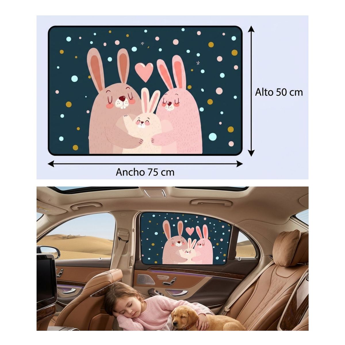 GENERICO - Pack x2 Parasol Magnético Infantil C