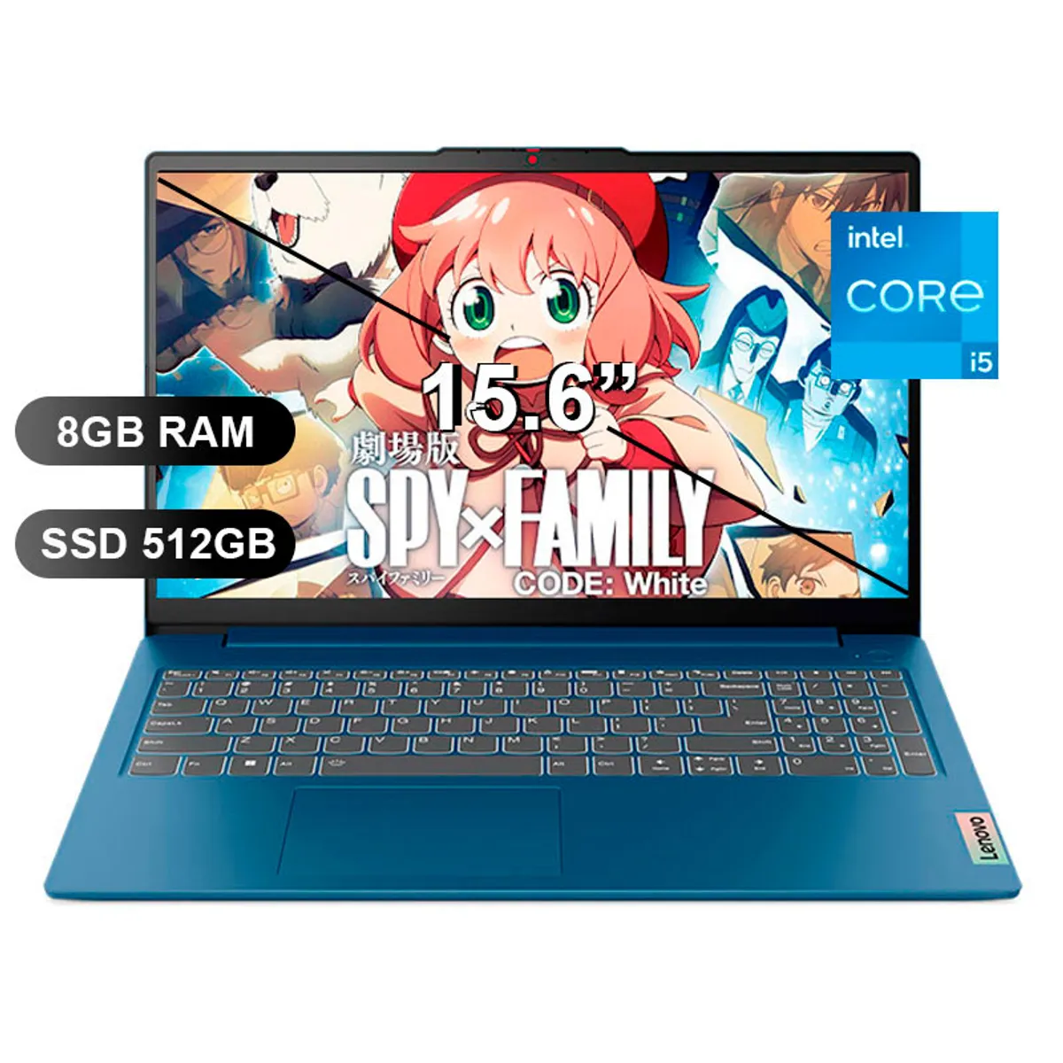 LENOVO - LENOVO  Laptop Ideapad Core I5 12450h Ram 16gb SSD 512GB 15.6 FHD Color Abyss Blue.