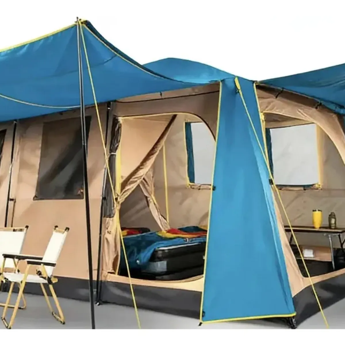 Carpa Camping , 12 Personas Techo Largo, marca AFVENTURA - Foto Principal