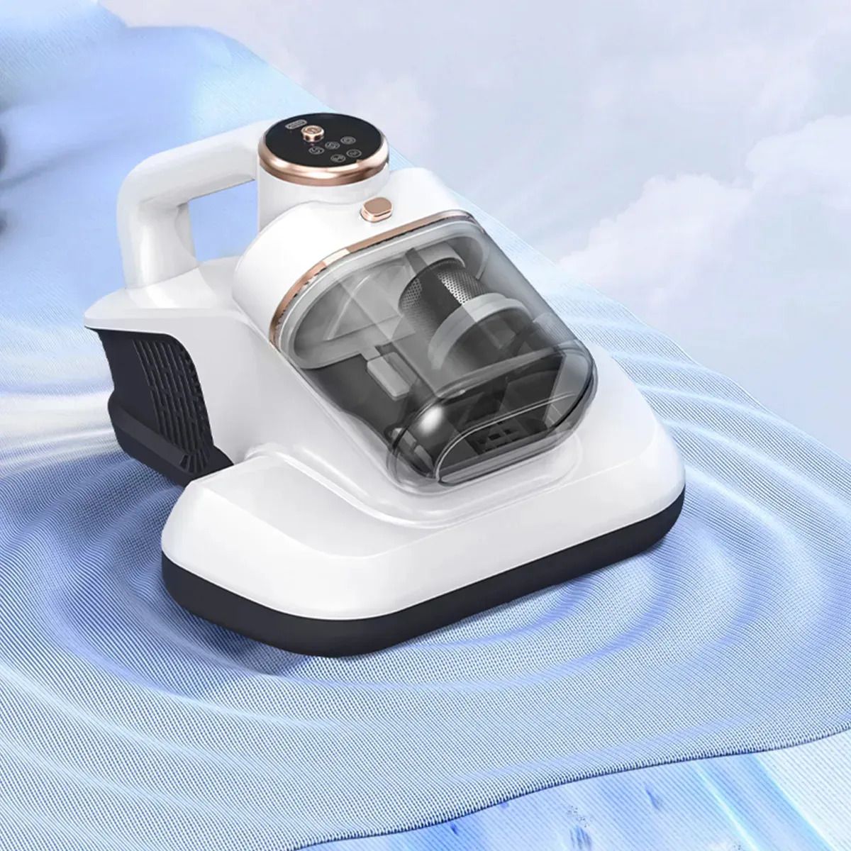 U BUY - Aspirador Cama Sofá 20000pa Eliminación Ácaro Luz Uv Blanco