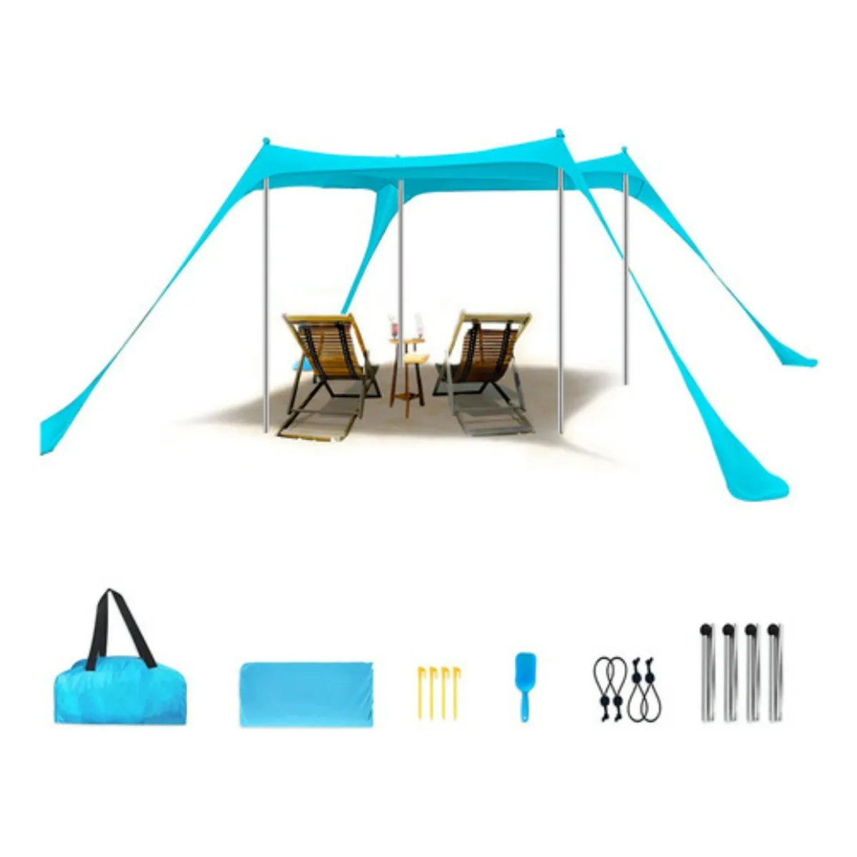 AFVENTURA - Carpa Toldo De Playa Lona Sombrilla Protector Tienda Campaña