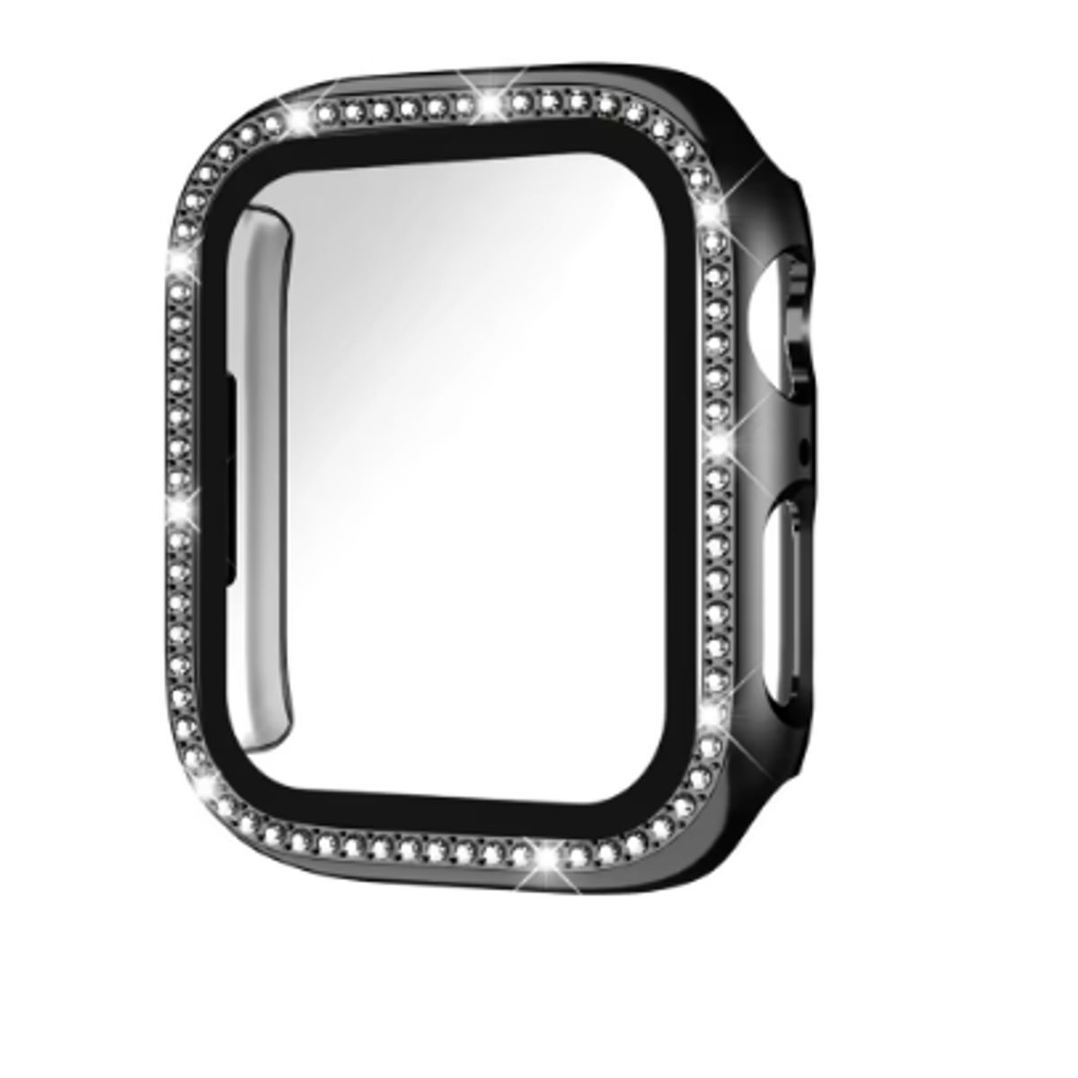 GENERICO - Bumpers para Apple Watch una Fila Diamante 44mm - NEGRO
