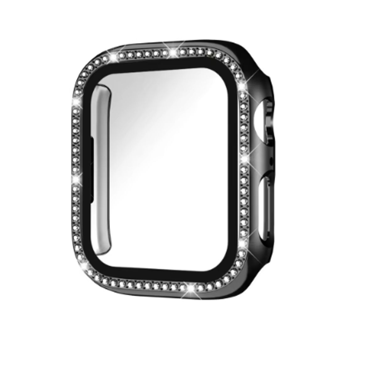 GENERICO - Bumpers para Apple Watch una Fila Diamante 44mm - NEGRO