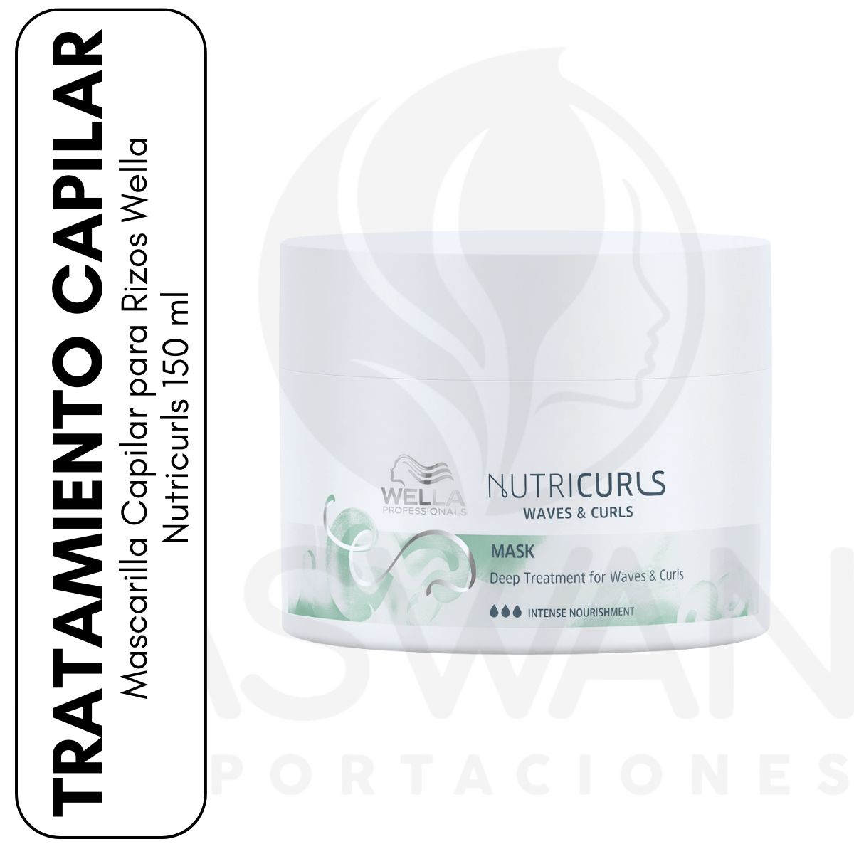 GENERICO - Mascarilla Capilar para Rizos Wella Nutricurls 150 ml