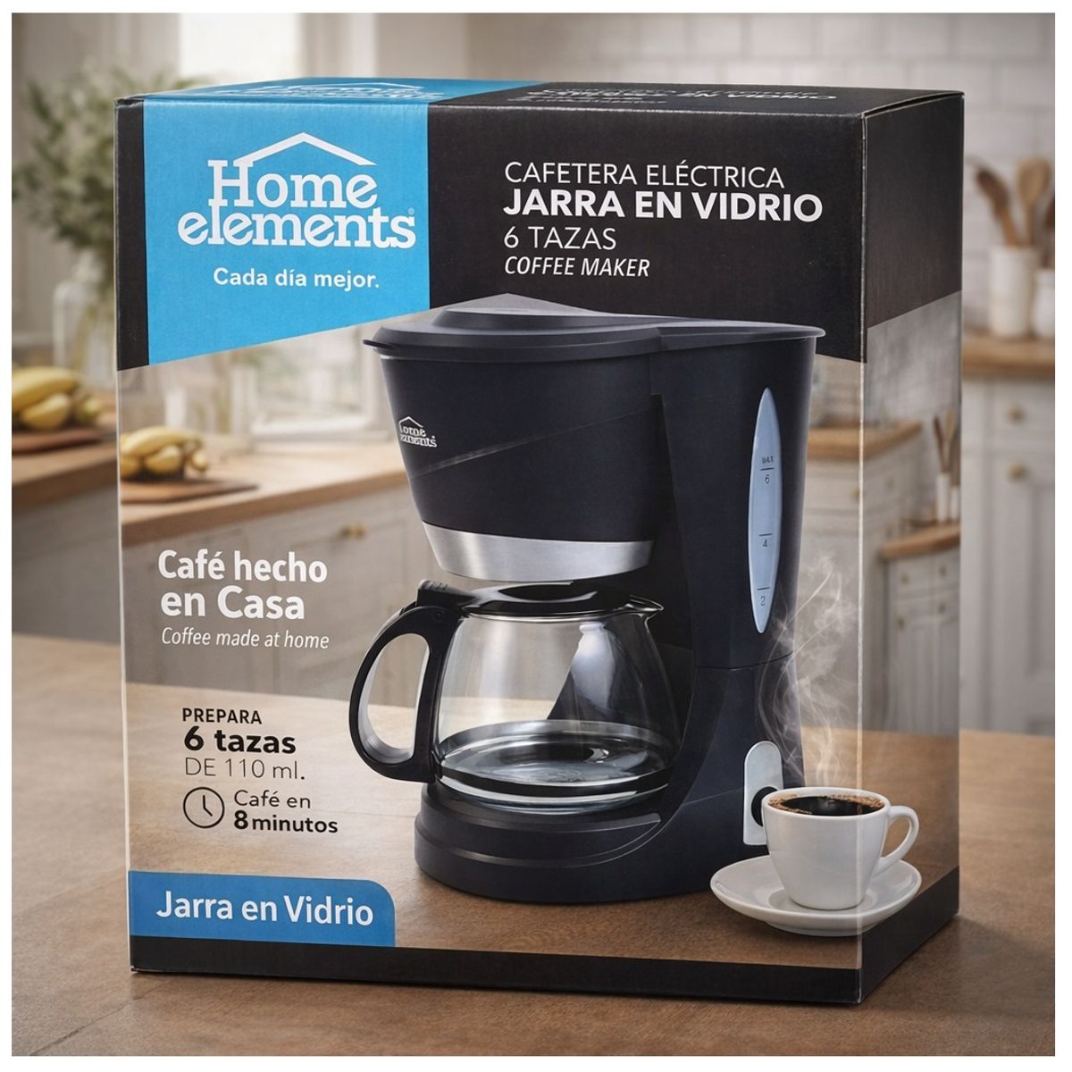 GENERICO - CAFETERA ELECTRICA 110ML - HOME ELEMENTS - Café hecho en  casa