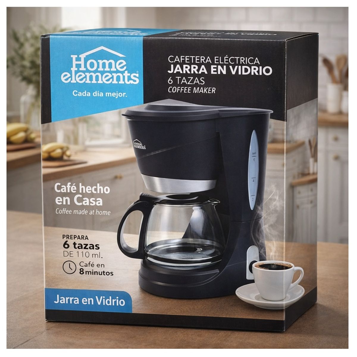 GENERICO - CAFETERA ELECTRICA 110ML - HOME ELEMENTS - Café hecho en  casa