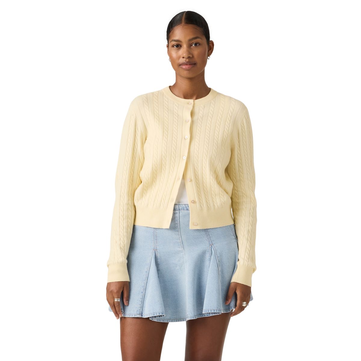 LEVIS - Chompa Mujer Super Soft Crewneck Cardi Beige Levis
