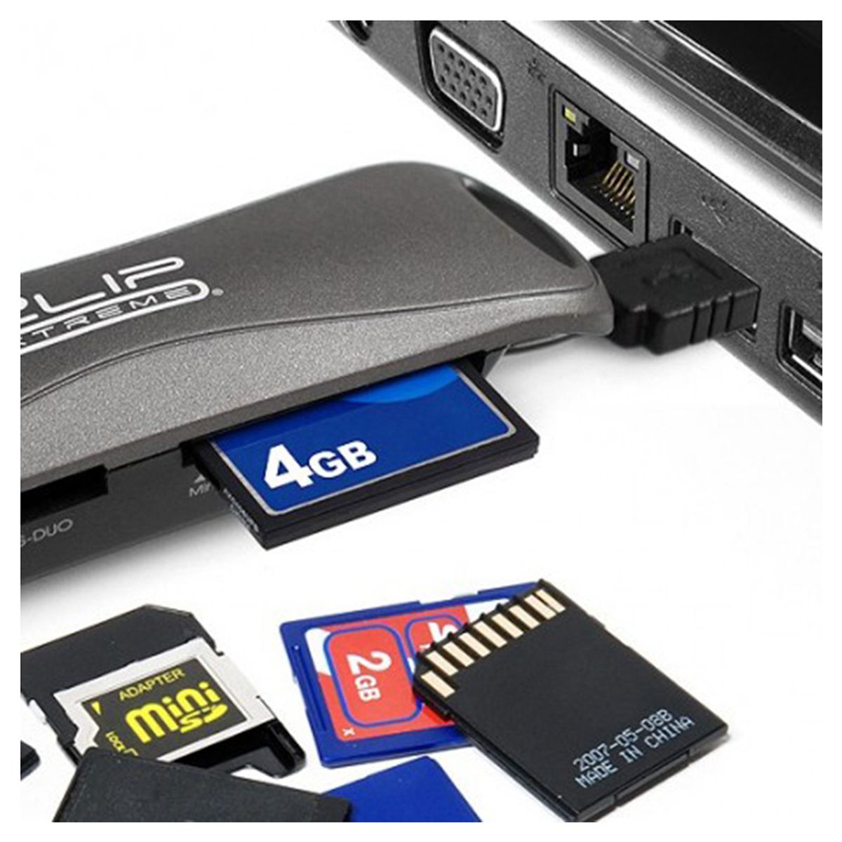 KLIP XTREME - LECTOR De Tarjetas De Memoria Para PC - EXTERNO - KLIP XTREME