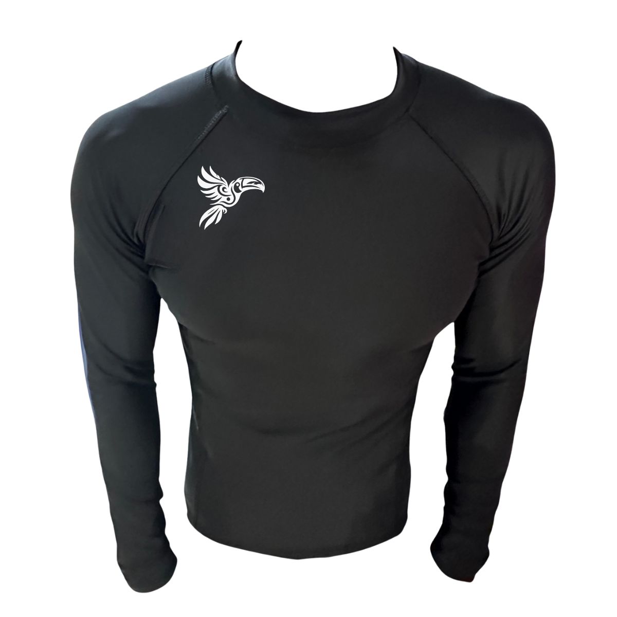 AQUA&MODA - LICRA CON PROTECCION UV AQUAMODA LAMLLROBRN LORO UNISEX NEGRO LOGO BLANCO REFLECTIVO